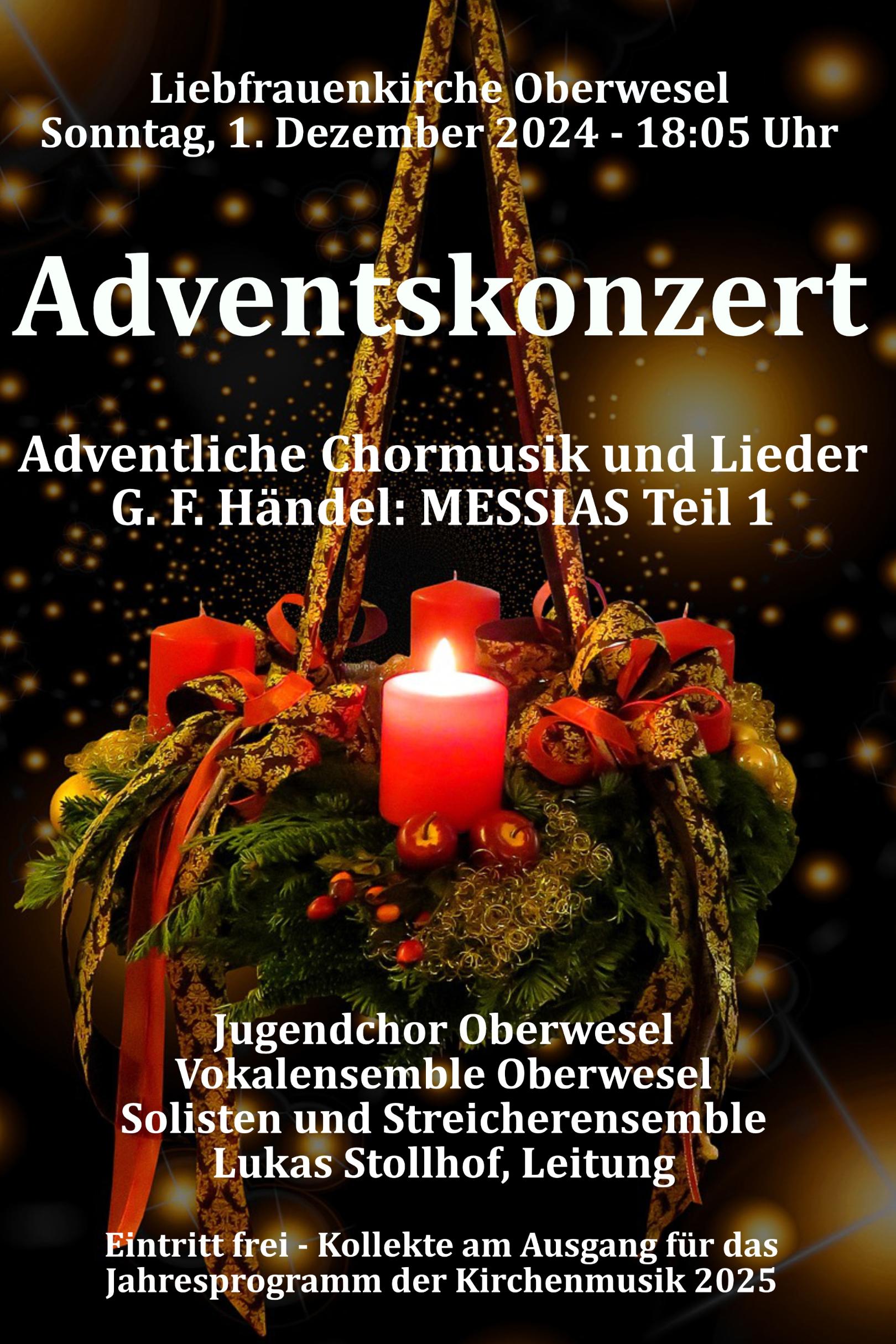 2024-12-01 Adventskonzert-Plakat