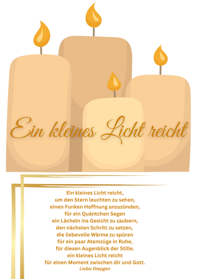 Ein kleines Licht reicht